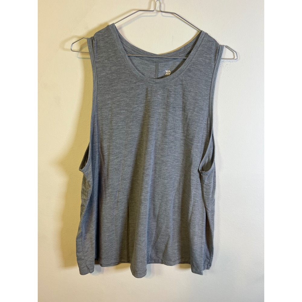 All In Motion Mens Tank Top Stretch Heather Gray XL